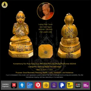 Kumanthong Run Ruay Ruay Ruay (Rich Rich Rich) Bucha BE2549 Luang Phor Yeam (Lp Team) Wat Sam Ngan