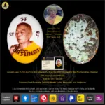 Locket Luang Pu Tim (Lp Tim) Wat Lahanrai Pim Rup Khi BE2518 Issued to Wat Pho Samphan, Chonburi