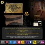 Phan Nang Ser (Tiger Skin) BE2530 Luang Phor Pern (Lp Pern) Wat Bang Phra, Nakhon Pathom (Rare)