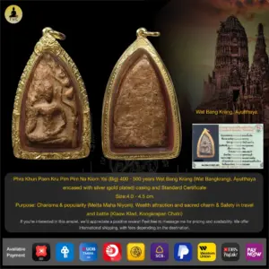 Phra Khun Paen Kru Pim Na Klom Wat Bang Krang (Wat Bangkrang) Est 400 Years