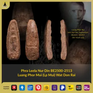 Phra Leela Nur Din BE2500-2513 Luang Phor Mui Wat Don Rai