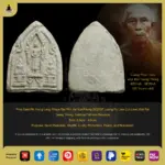 Phra Sam Phi Nong Lang Phaya Tao Pim Yai Nur Phong BE2537 Luang Pu Liew (Lp Liew) Wat Rai Taeng Thong, Nakhon Pathom Province