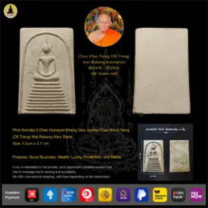 Phra Somdej 9 Chan Hubaysri Khang Daw Jumbo Chao Khun Tieng (CK Tieng) Wat Rakang (Early batch – Very Rare)