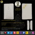 Phra Somdej Hubaysri 9 Chan Nur Phong BE2514 Luang Pu Toh (Lp Toh) Wat Pradoochimplee