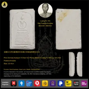 Phra Somdej Hubaysri 9 Chan Nur Phong BE2514 Luang Pu Toh (Lp Toh) Wat Pradoochimplee
