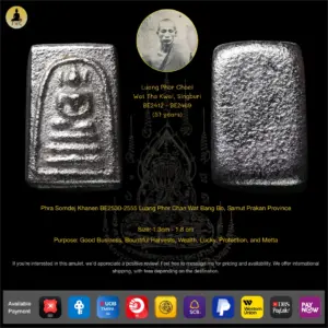 Phra Somdej Khanen BE2530-2555 Luang Phor Chan Wat Bang Bo, Samut Prakan Province
