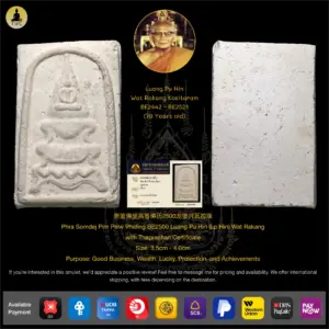 Phra Somdej Pim Pelw Pheling BE2500 Luang Pu Hin (Lp Hin) Wat Rakang