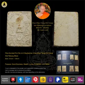 Phra Somdej Pim Phutta Nur Phong Kesorn Est. 2500-2507 Chao Khun Tieng Wat Rakang (Rare)