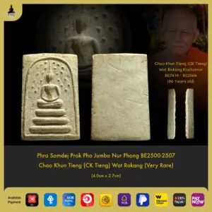 Phra Somdej Prok Pho Jumbo BE2500-2507 Chao Khun Tieng Wat Rakang