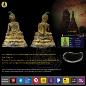 [SOLD] Phra Keaboon Bucha BE2200-2300 Ayutthaya