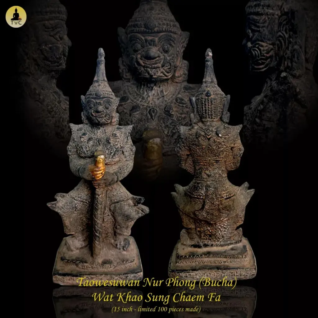 Taowesuwan Nur Phong (Bucha) Wat Khao Sung Chaem Fa Thai amulet