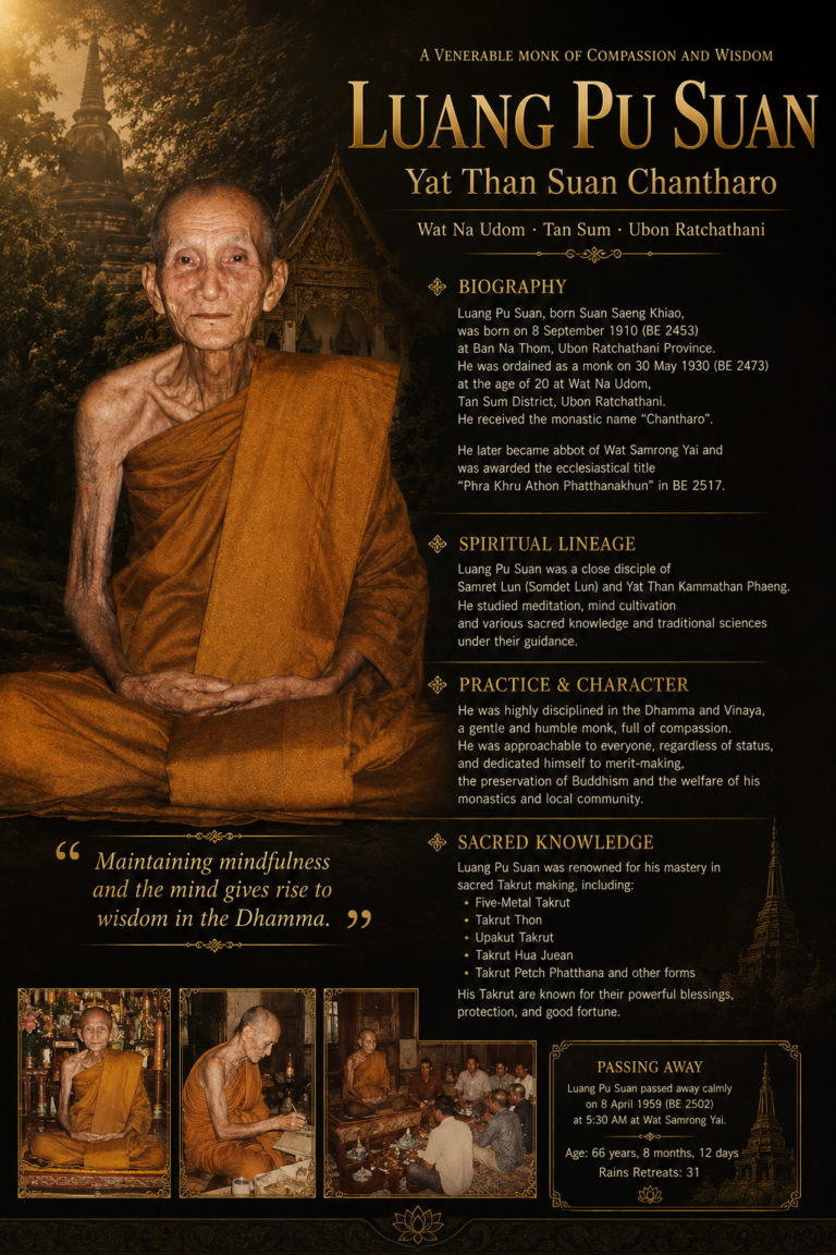 Luang Pu Suan (Yat Than Suan Chantharo) Wat Na Udom