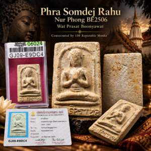 Phra Somdej Rahu Nur Phong BE2506 Wat Prasat Boonyawat consecrated by 108 reputable monks (Rare)